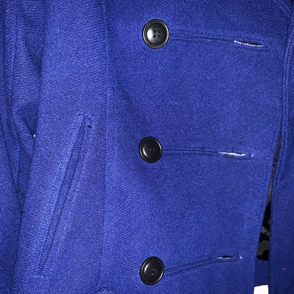Charlotte Russe royal blue pea coat jacket size M - Picture 5 of 5